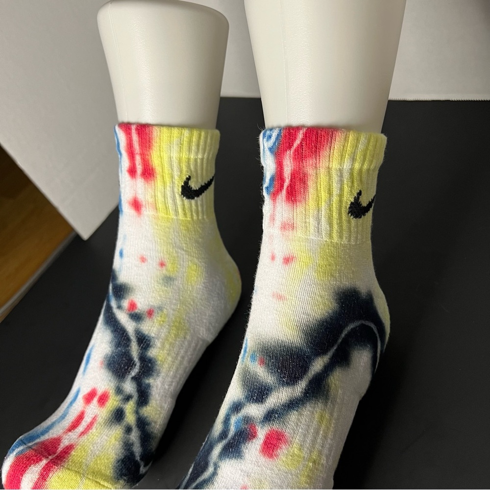 Custom Tie-Dye Nike ankle crew sock. - Picture 6 of 7